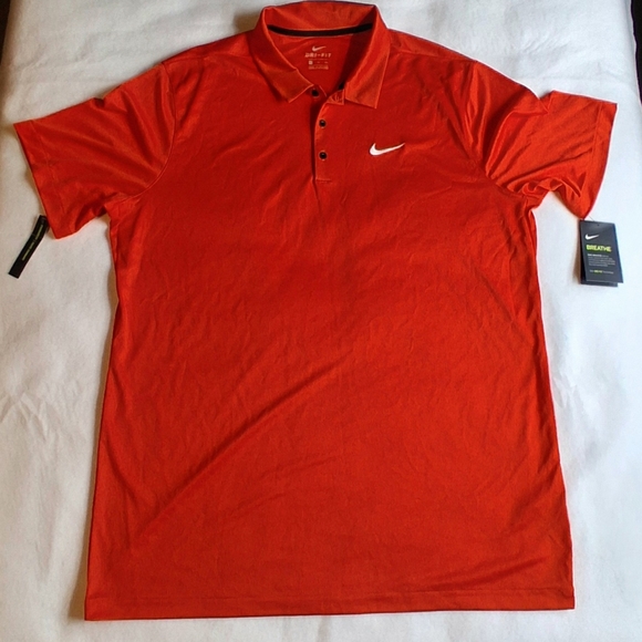 Nike Other - Nike Men’s XLT Dri-FIT Polo Shirt Orange Tall Fit Golf NWT.